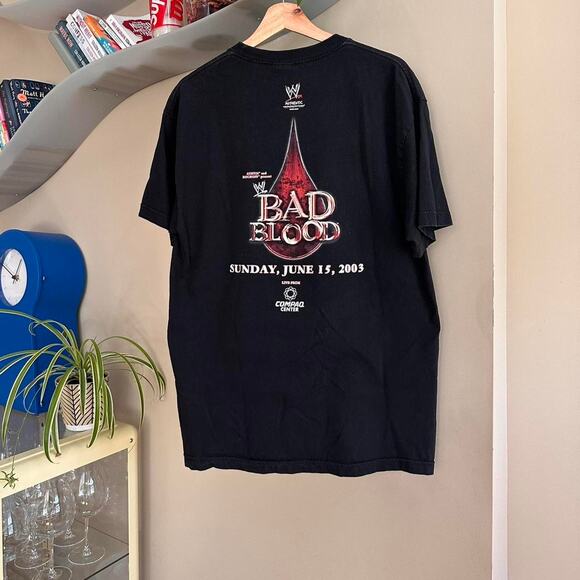 Vintage WWE Bad Blood Kevin Nash Vs Triple H Shirt - Picture 6 of 8